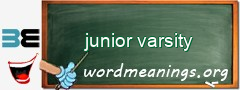 WordMeaning blackboard for junior varsity